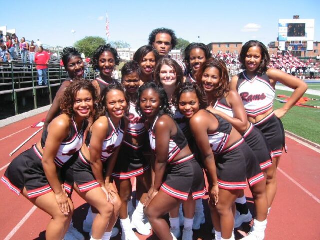 Watch HBCU College Football Rams Cheerleaders posing for photo