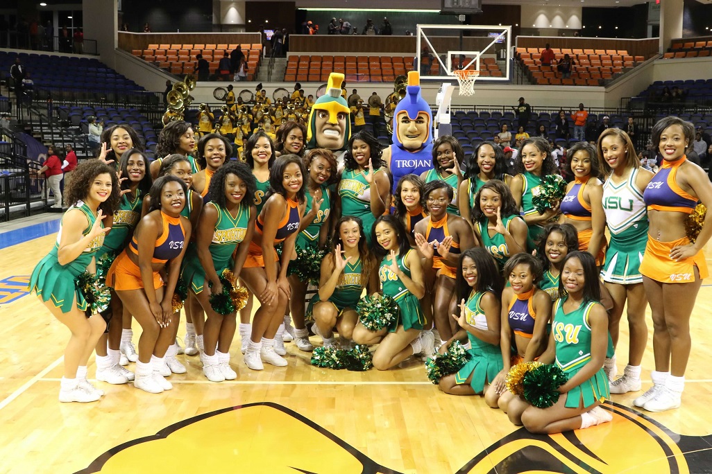 Virginia State University and Norfolk State University Mascots Cheerleaders